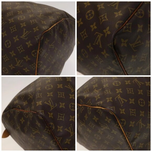 LOUIS VUITTON Monogram Keepall 55 Boston Bag M41424 LV Auth 134396 - Picture 16 of 16